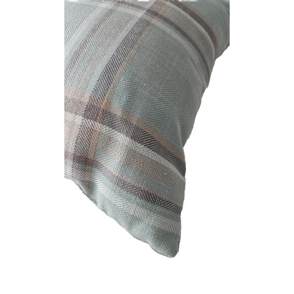 Pier 1 Imports Plaid Throw Pillow, Green Multi, 16", Decorative Accent Cushion - Picture 2 of 5